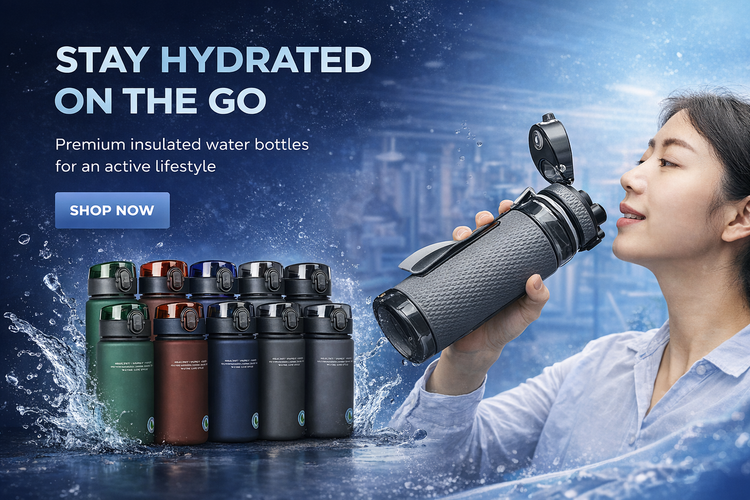 Leak-Proof 1-Liter Water Bottle for All-Day Hydration | Fresh Sip Gear