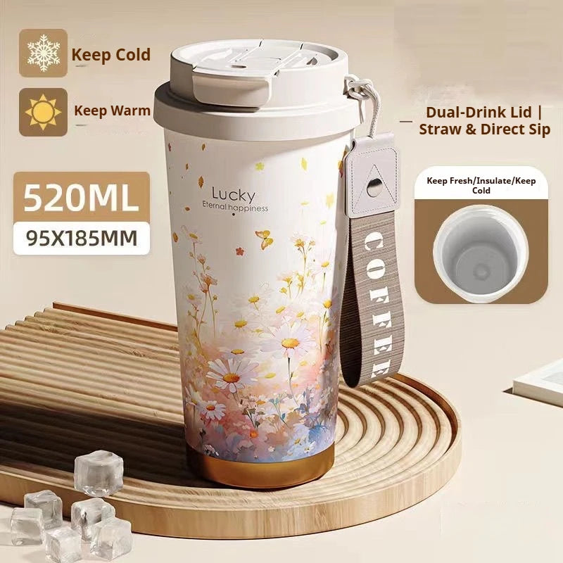 BloomSip Coffee Tumbler