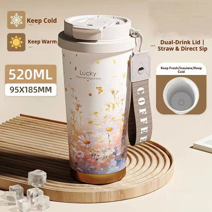 BloomSip Coffee Tumbler