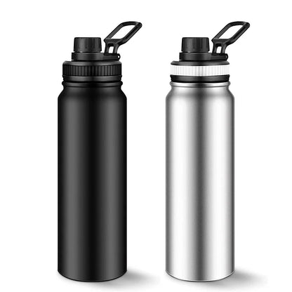 CoreTherm Steel Bottle in black and silver, designed for durability and temperature control in everyday life.