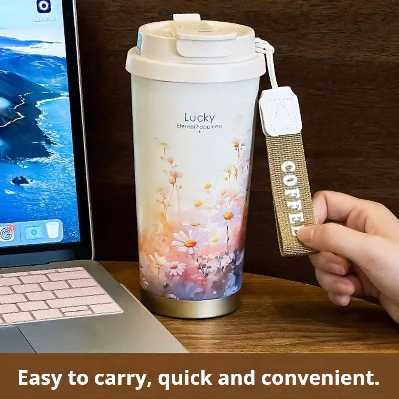 BloomSip Coffee Tumbler
