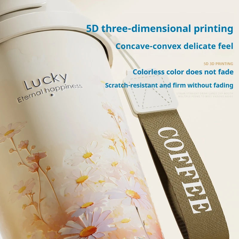 BloomSip Coffee Tumbler