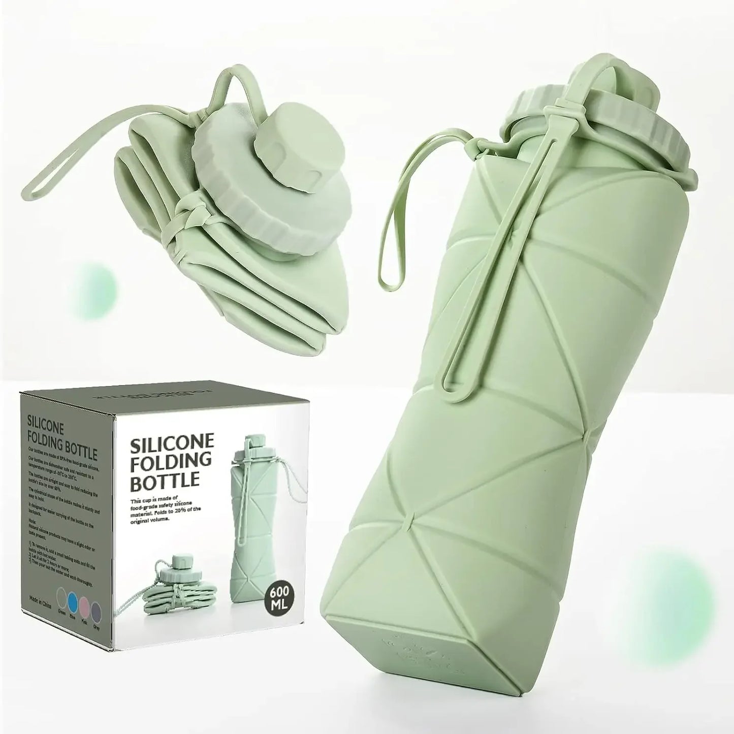 collapsible water bottle for travel - HydroFlex™ Bottle