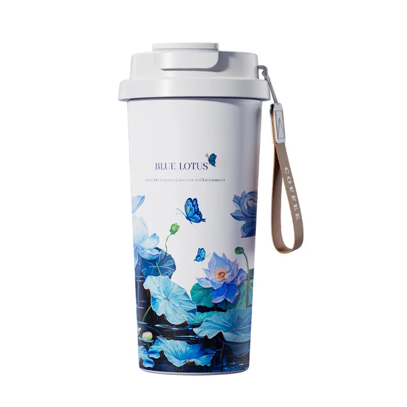 BloomSip Coffee Tumbler