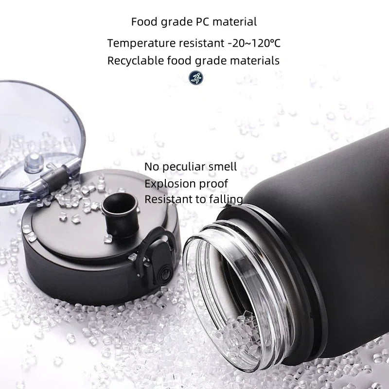 ToySip Kids Bottle Set featuring food grade PC material and explosion-proof design for kid-safe hydration.