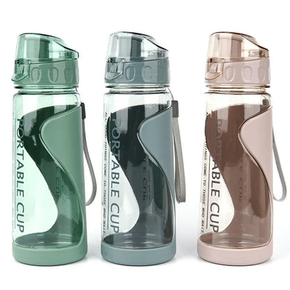 FlexSip Travel Bottle set in three colors showcasing lightweight, leakproof design ideal for gym, travel, and everyday use.