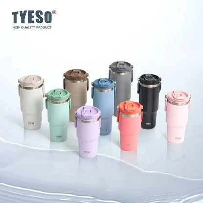 Insulated tumbler with dual-drink lid available in multiple colors for stylish hydration on the go.