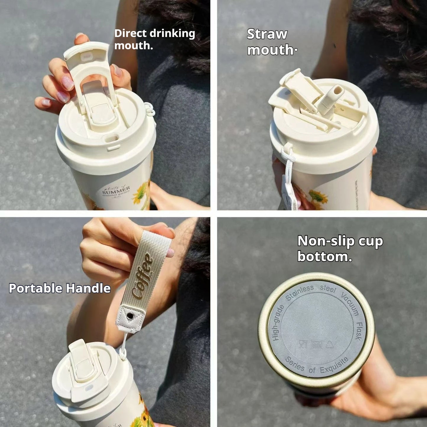 BloomSip Coffee Tumbler