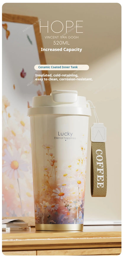BloomSip Coffee Tumbler