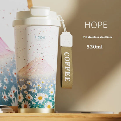 BloomSip Coffee Tumbler