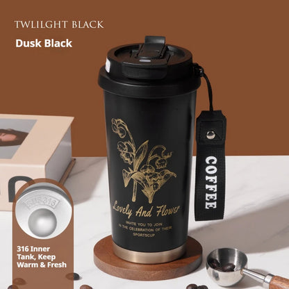 BloomSip Coffee Tumbler