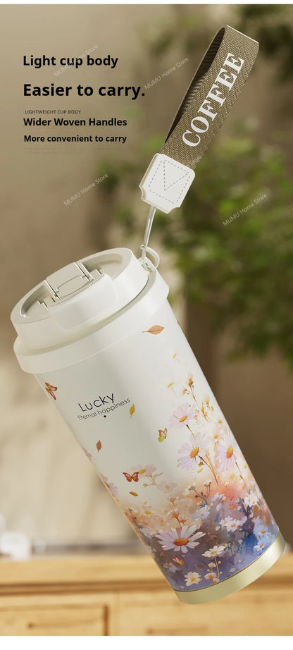 BloomSip Coffee Tumbler