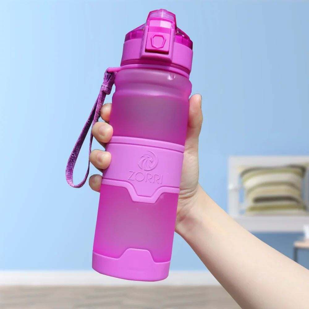 HydroLock Sport Bottle in pink color, designed for hydration during workouts and daily activities.
