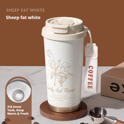 BloomSip Coffee Tumbler