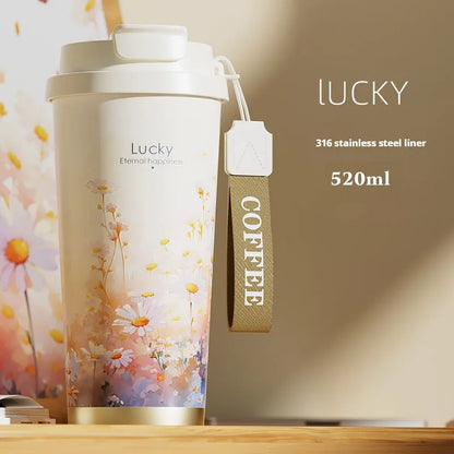 BloomSip Coffee Tumbler