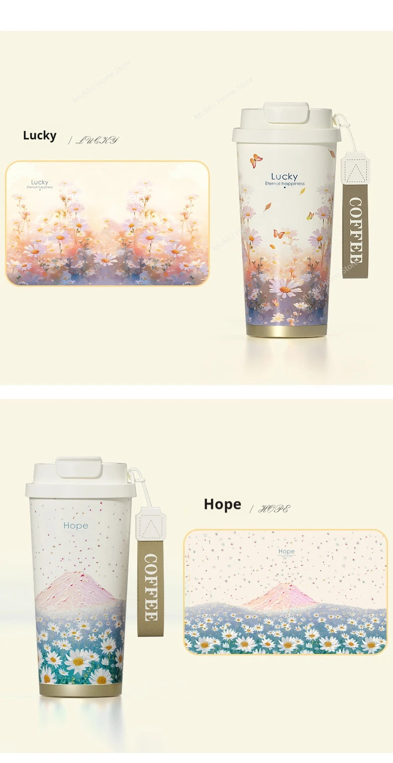 BloomSip Coffee Tumbler